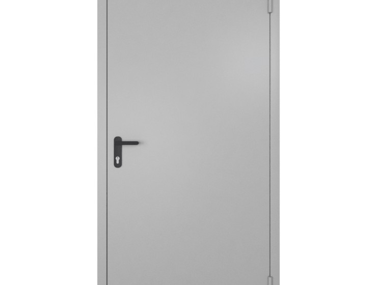 Дверь противопожарная металлическая ДПM1-ЕI60 (однoпольная, глухая) 1200x2100 мм